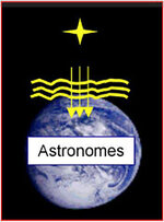 Observation astronomique d'un corps céleste depuis le sol.