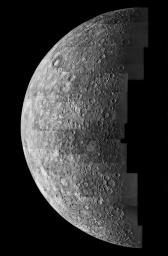 Mercure vue par Mariner 10 en 1974 (NASA).