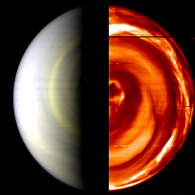 Vénus vue du pôle sud par Venus Express