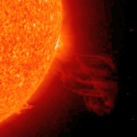 Animation 1 : Éruption solaire