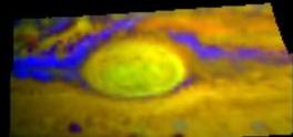 La grande tache rouge de Jupiter observée par NIMS (juin 1996)