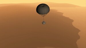 La sonde de TSSM descend vers la surface liquide de Titan