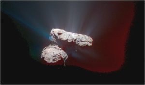 Image en couleur de la comète 67P/CG observée le 30 Août 2015 après son (...)
