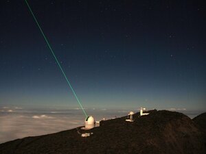 Télescope William Herschel au Roque de Los Muchachos à La Palma (Canaries) et&nbsp;(...)