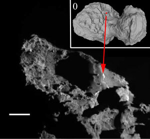 Image de référence de la comète 67P avant le sursaut d'activité vue le 10&nbsp;(...)