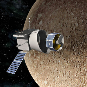 Vue d'artiste de la mission BepiColombo