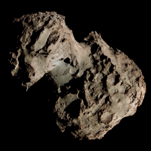 Comète 67P vue de la sonde Rosetta