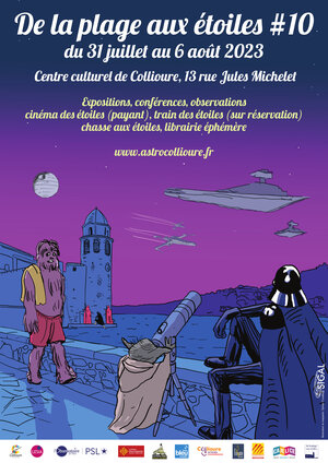 Affiche 2023 du festival "De la plage aux étoiles" à&nbsp;(...)