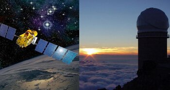 Figure 2 : Gauche : le satellite d'astérosismologie CoRoT ; Droite : le (...)