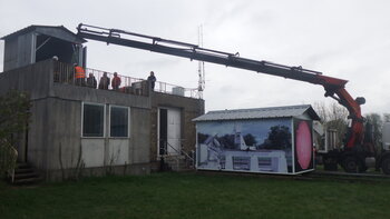 Démontage de la monture de l'héliographe de Meudon le 31 mars (...)