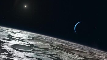 Vue d'artiste de Triton - © ESO