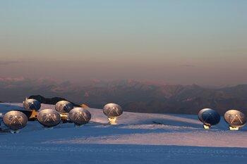 L'interféromètre du plateau de Bure dans les Hautes-Alpes