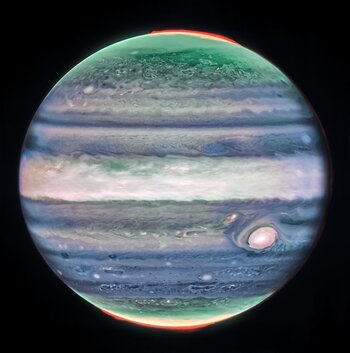 Image de Jupiter en fausses couleurs