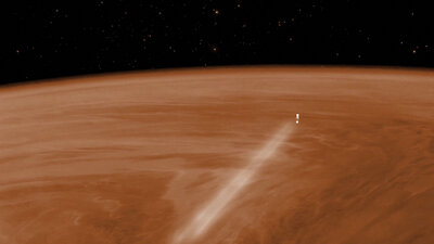 Visualisation de Venus Express durant la manœuvre de freinage&nbsp;(...)