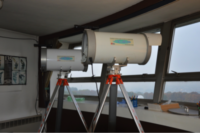 Installation des scintillomètres côté Tour Solaire