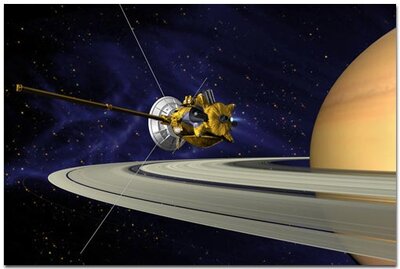 Vue d'artiste de la sonde Cassini