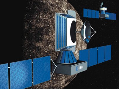 Vue d'artiste de la sonde BepiColombo