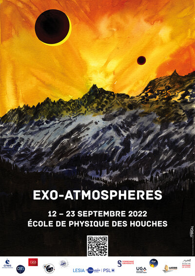 Affiche de l'École de physique des Houches 2022