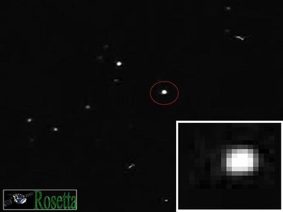 Lutetia observé par Rosetta en janvier 2007