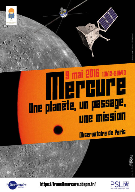 Affiche réalisée à l'occasion du passage de Mercure le 9 Mai 2016
