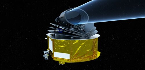 Image d'artiste du satellite Ariel