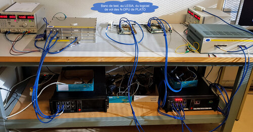 Banc de test, au LESIA, des logiciels de vol des N-DPU (calculateurs bord) (...)