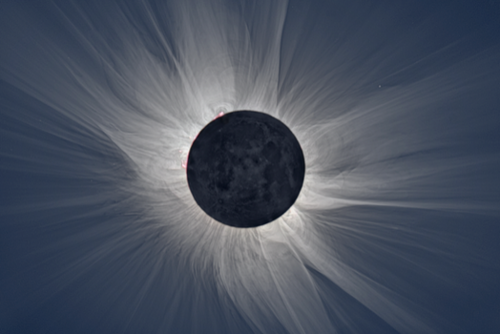 La couronne, source du vent solaire, observée lors d'une éclipse totale,&nbsp;(...)