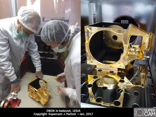 La structure mécanique du télescope pour l'EQM en dégazage au LESIA