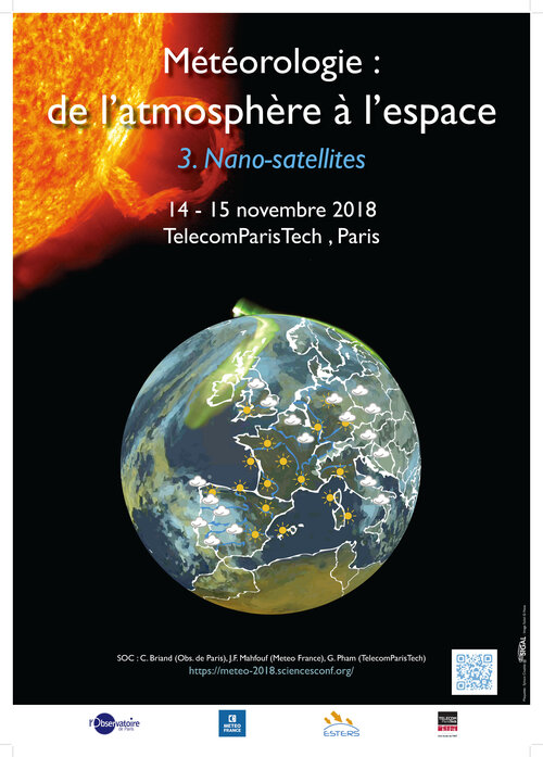 Affiche de l'atelier "Météorologie : de l'atmosphère à l'espace - 3.&nbsp;(...)
