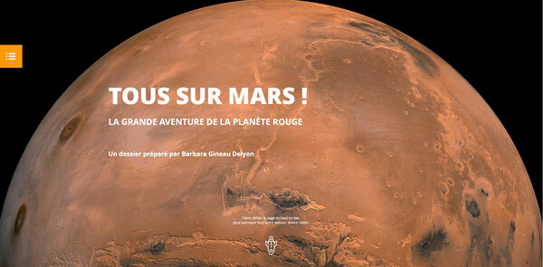 Dossier "Tous sur Mars !" sur www.lespritsorcier.org