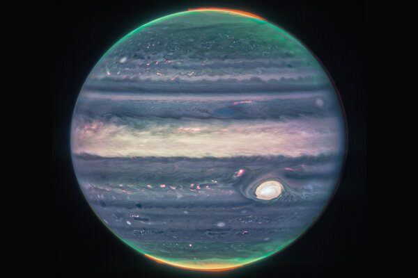 Image de Jupiter prise par le télescope spatial Webb
