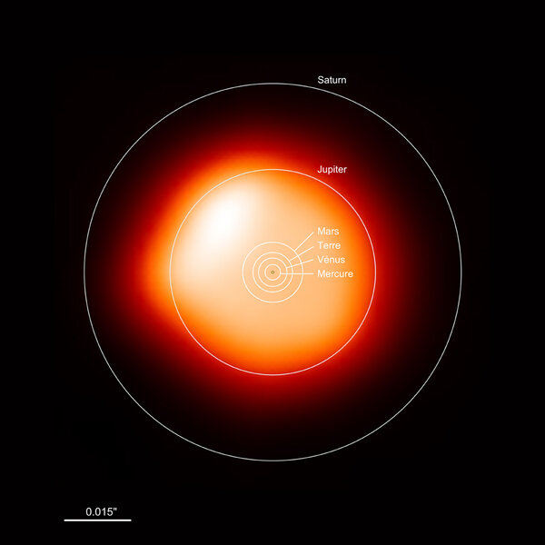 Image ALMA de Bételgeuse à une longueur d'onde de 0,8 millimètre
