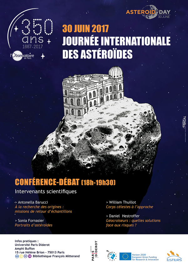 Affiche journée internationale des astéroïdes